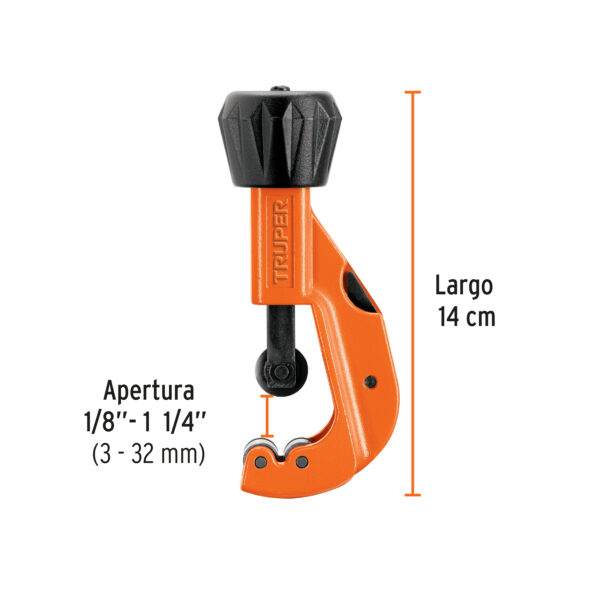 CORTADOR DE TUBO DE COBRE, APERTURA 1 1/4", 12856 - TRUPER - Imagen 2
