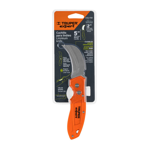 CUCHILLO ABATIBLE PARA LINOLEO 7" ALFOMBRAS 12725 - TRUPER - Imagen 4