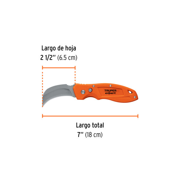 CUCHILLO ABATIBLE PARA LINOLEO 7" ALFOMBRAS 12725 - TRUPER - Imagen 2