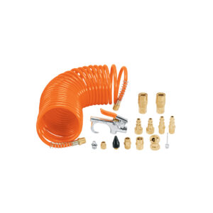 JUEGO DE 15 ACCESORIOS NEUMÁTICOS P/ LIMPIAR, INFLAR Y CALIBRAR 1/4 NPT, 19094 - TRUPER