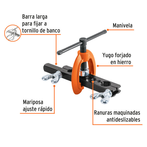 AVELLANADOR PROFESIONAL DE 3/16 a 5/8" 12868 - TRUPER - Imagen 3