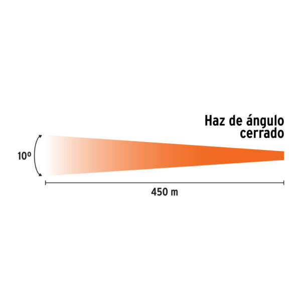 LINTERNA LED 900LM RECARCABLE 455M 102404 - TRUPER - Imagen 3