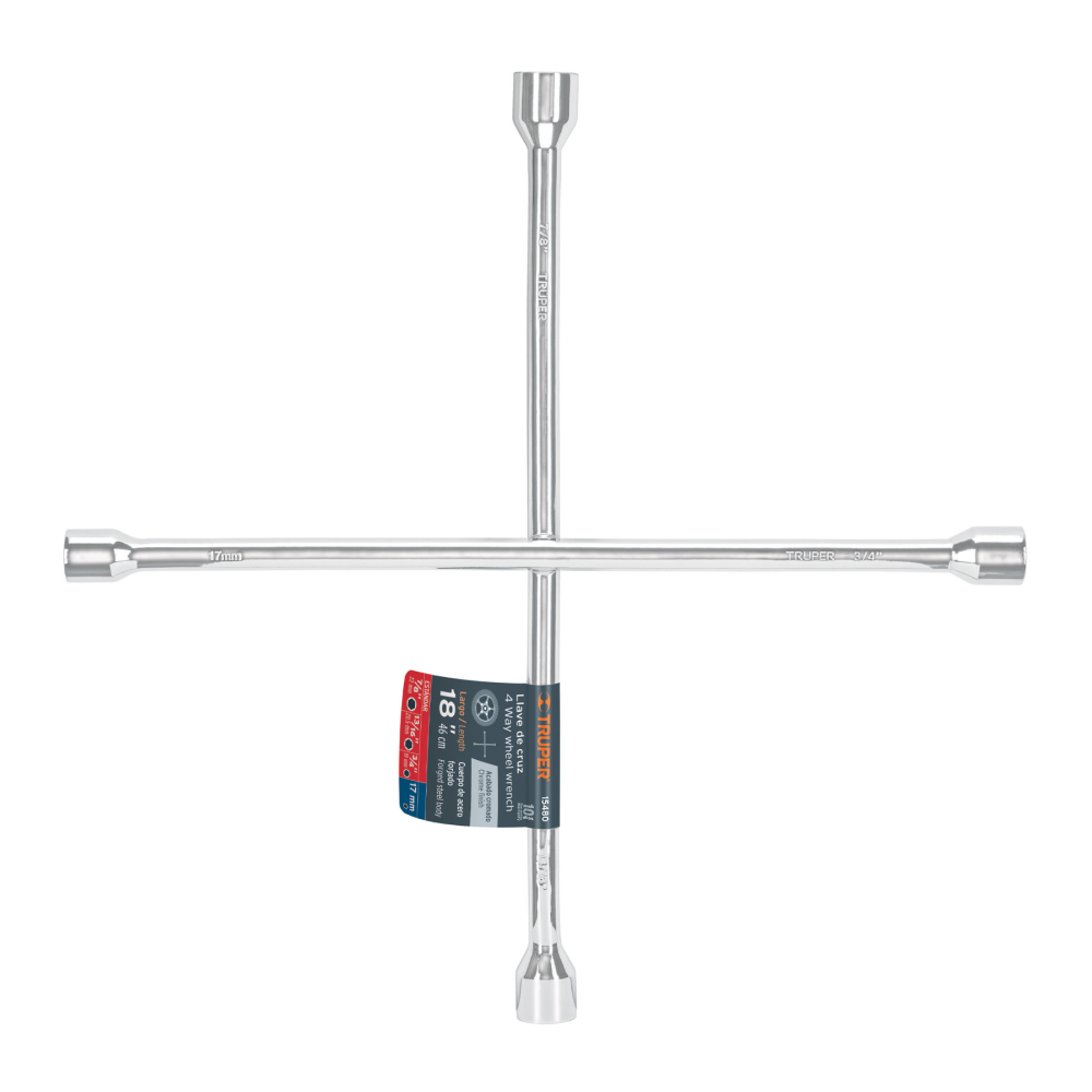 LLAVE CRUZ 18" UNIVERSAL 15480 - TRUPER