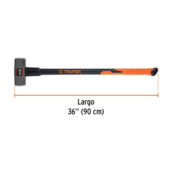 COMBA 10 LIBRAS C/ MANGO FIBRA DE VIDRIO 36" 16540 - TRUPER - Imagen 2