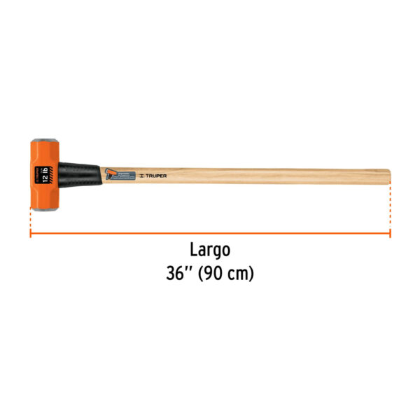 COMBA 12 LIBRAS C/ MANGO DE MADERA 36" 16513 - TRUPER - Imagen 2