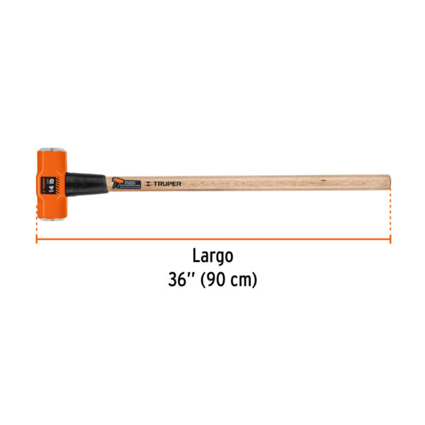 COMBA 14 LIBRAS C/ MANGO DE MADERA 36" 16514 - TRUPER - Imagen 2