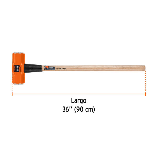 COMBA 20 LIBRAS C/ MANGO DE MADERA 36" 16516 - TRUPER - Imagen 2