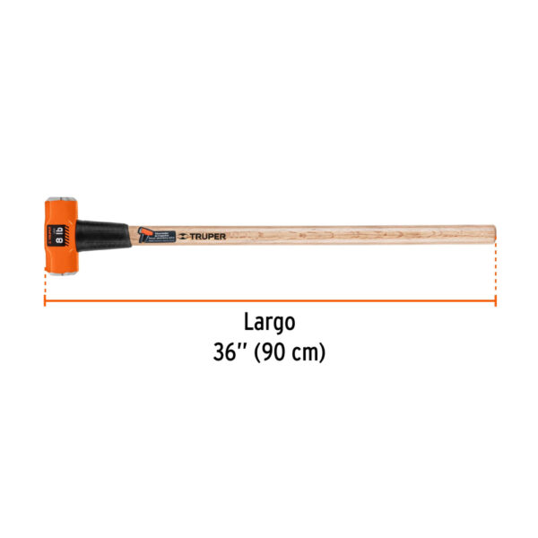 COMBA 8 LIBRAS C/ MANGO DE MADERA 36" 16511 - TRUPER - Imagen 2