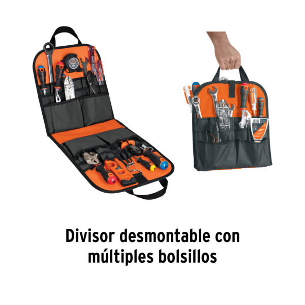 MOCHILA PORTAHERRAMIENTAS C/ BASE DE PVC 101375 - TRUPER - Imagen 4