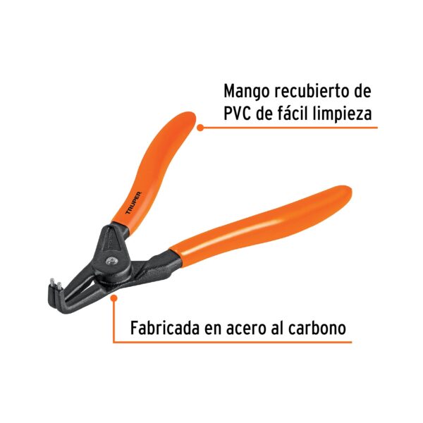 ALICATE P/ ABRIR ANILLOS C/ PUNTA A 90° 7" 17364 - TRUPER - Imagen 2