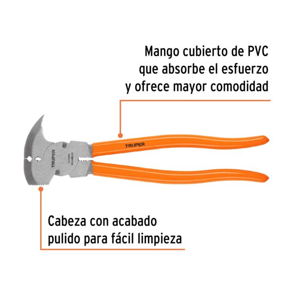 ALICATE DE HACENDADO 11" MANGO DE PVC 17354 - TRUPER - Imagen 3