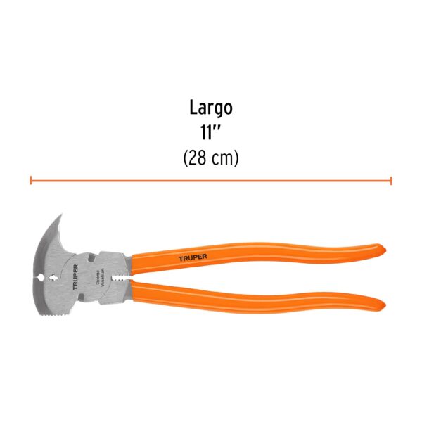 ALICATE DE HACENDADO 11" MANGO DE PVC 17354 - TRUPER - Imagen 2