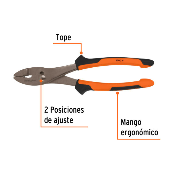 ALICATE MECANICO 10" AISLADO 1000V COMFORTGRIP 13066 - TRUPER - Imagen 3