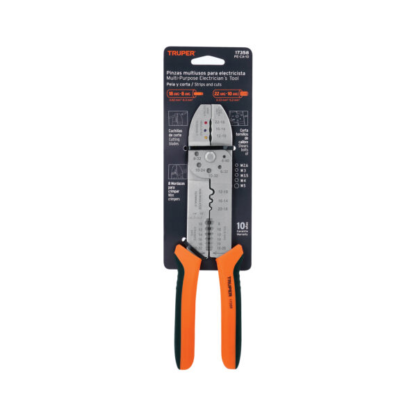 ALICATE PELACABLE 10" 20-10 AWG 17358 - TRUPER - Imagen 4