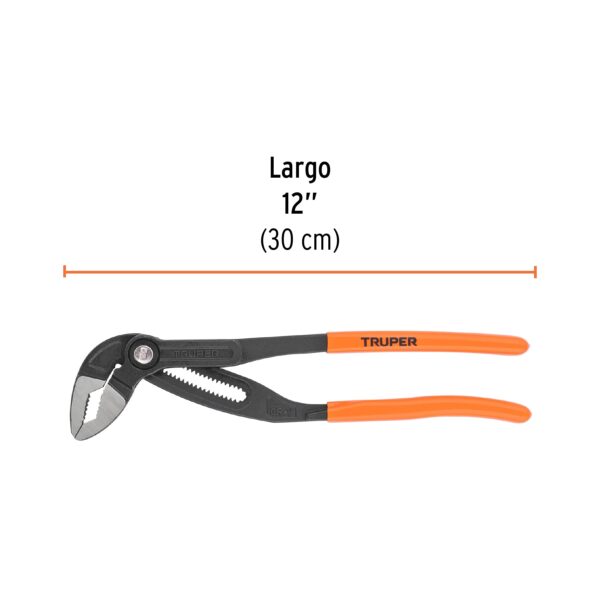 ALICATE PICOLORO 12" EUROPEO MANGO DE PVC 102484 - TRUPER - Imagen 2