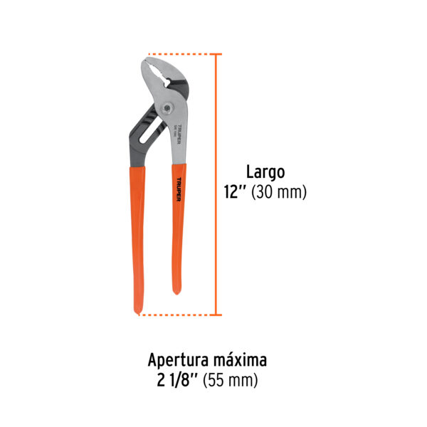ALICATE PICOLOTO 12" MANGO DE PVC 17352- TRUPER - Imagen 2