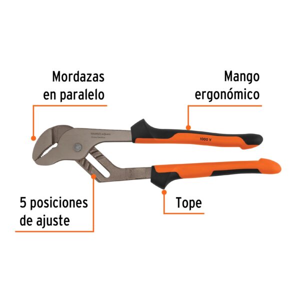 ALICATE PICOLORO 12" AISLADO 1000V COMFORTGRIP 102394 - TRUPER - Imagen 3