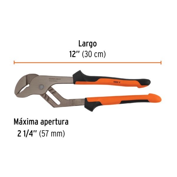 ALICATE PICOLORO 12" AISLADO 1000V COMFORTGRIP 102394 - TRUPER - Imagen 2