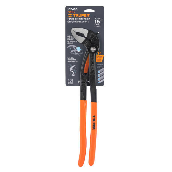 ALICATE PICOLORO 16" EUROPEO MANGO DE PVC 102485 - TRUPER - Imagen 4
