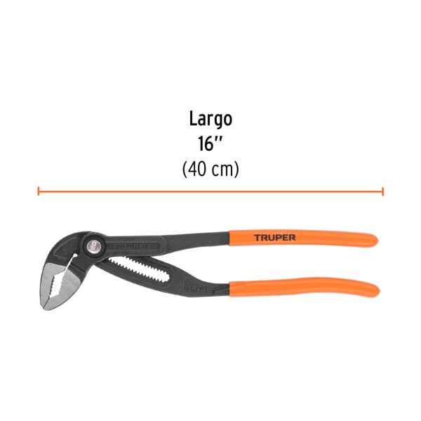 ALICATE PICOLORO 16" EUROPEO MANGO DE PVC 102485 - TRUPER - Imagen 2