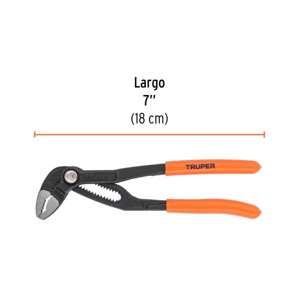 ALICATE PICOLORO 7" EUROPEO MANGO DE PVC 102482 - TRUPER - Imagen 2