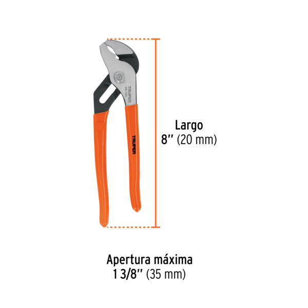 ALICATE PICOLOTO 8" MANGO DE PVC 17350 - TRUPER - Imagen 2