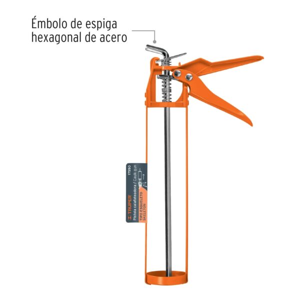 APLICADOR DE SILICONA TIPO ESQUELETO C/ VARILLA 17550 - TRUPER - Imagen 3