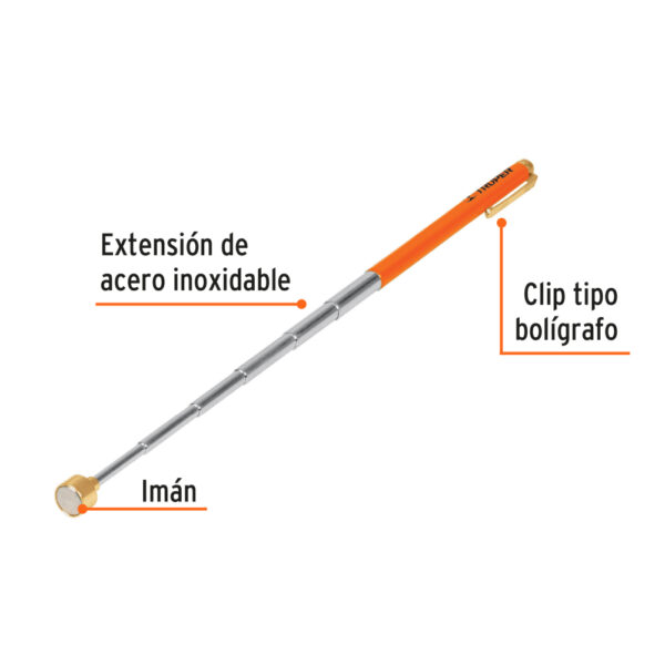 IMAN EXTENSIBLE, LEVANTA 1.5KG, 128MM-630MM 14140 - TRUPER - Imagen 3