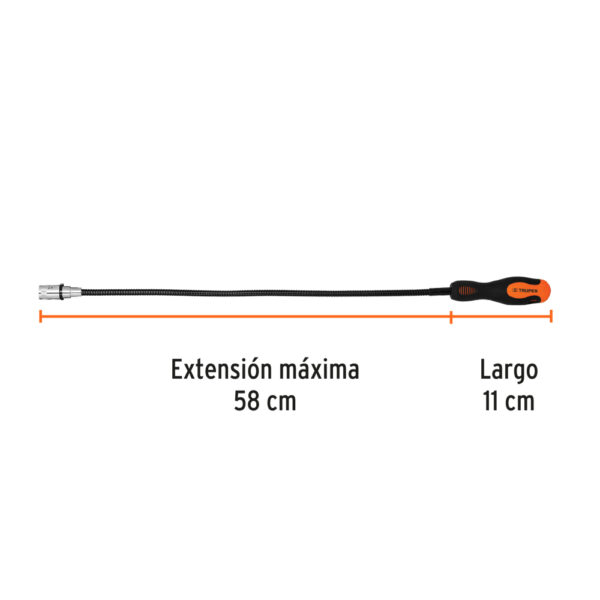 IMAN FLEXIBLE CON LED 58CM RECUPERA OBJETOS 15326 - TRUPER - Imagen 4
