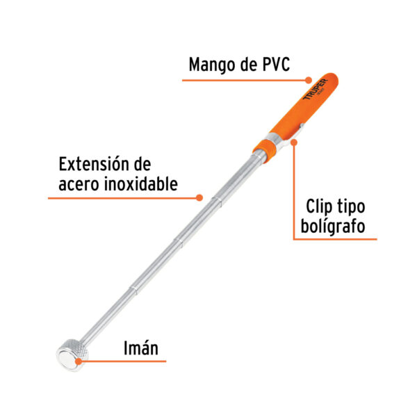 IMAN EXTENSIBLE, LEVANTA 3.6KG, 163MM-630MM 15325 - TRUPER - Imagen 3