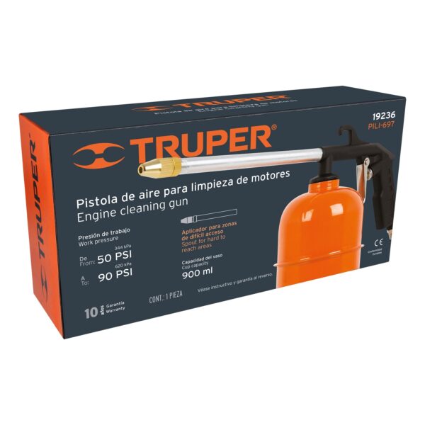 PISTOLA PARA LIMPIEZA DE MOTORES 70PSI 19236 - TRUPER - Imagen 4