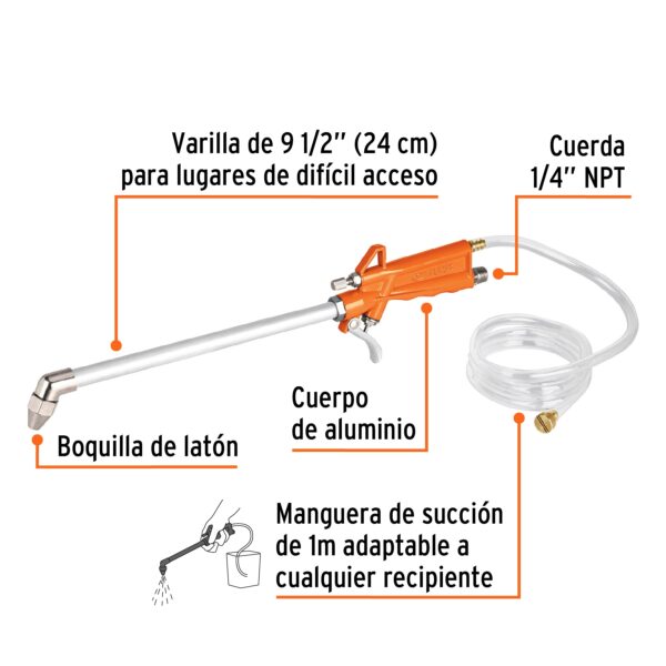 PISTOLA PARA LIMPIEZA DE MÁQUINAS 90PSI 19237 - TRUPER - Imagen 3