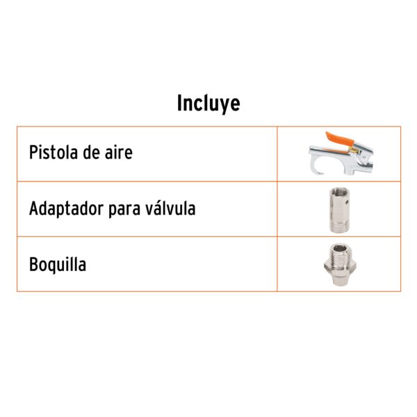 MINI PISTOLA METÁLICA PARA SOPLETEAR, 1/4 NPT, 19023 - TRUPER - Imagen 2