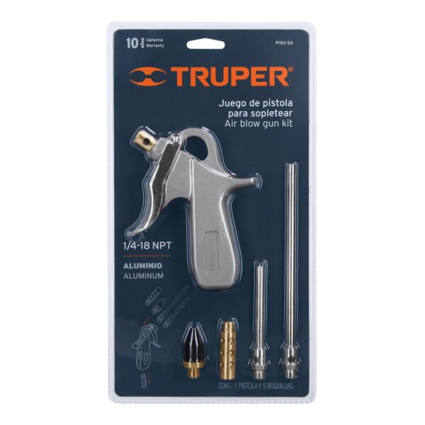 PISTOLA DE SOPLETE CON 5 BOQUILLAS 10645 - TRUPER - Imagen 3