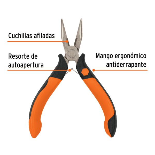 ALICATE DE PUNTA 5" COMFORTGRIP 17366 - TRUPER - Imagen 4