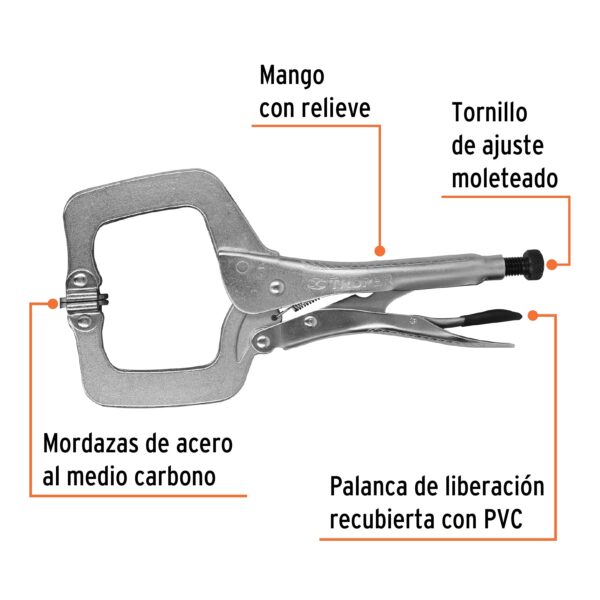 ALICATE DE PRESION 11" AUTOAJUSTABLE 17427 - TRUPER - Imagen 3