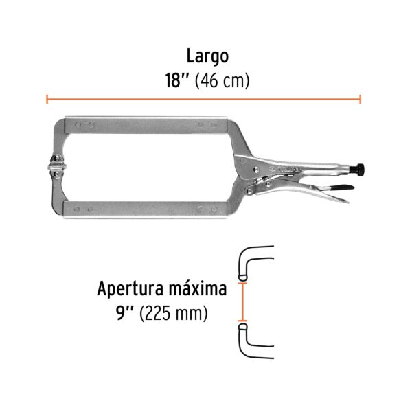 ALICATE DE PRESION 18" AUTOAJUSTABLE 17415 - TRUPER - Imagen 2