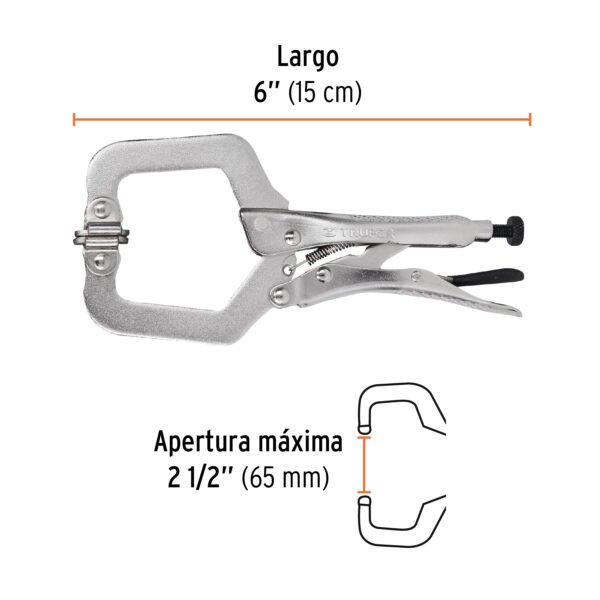 ALICATE DE PRESION 6" AUTOAJUSTABLE 17413 - TRUPER - Imagen 2