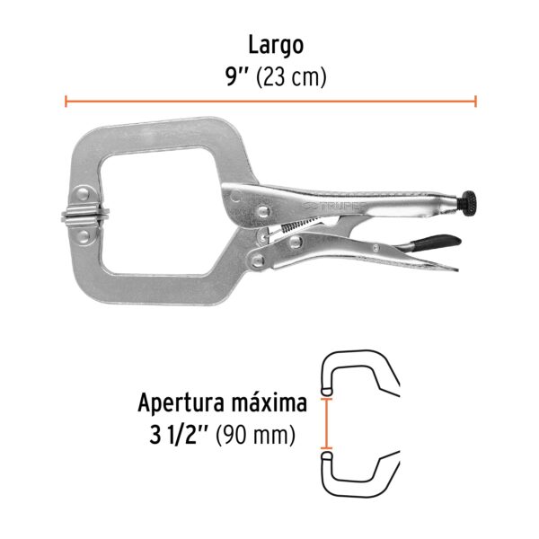 ALICATE DE PRESION 9" AUTOAJUSTABLE 17414 - TRUPER - Imagen 2