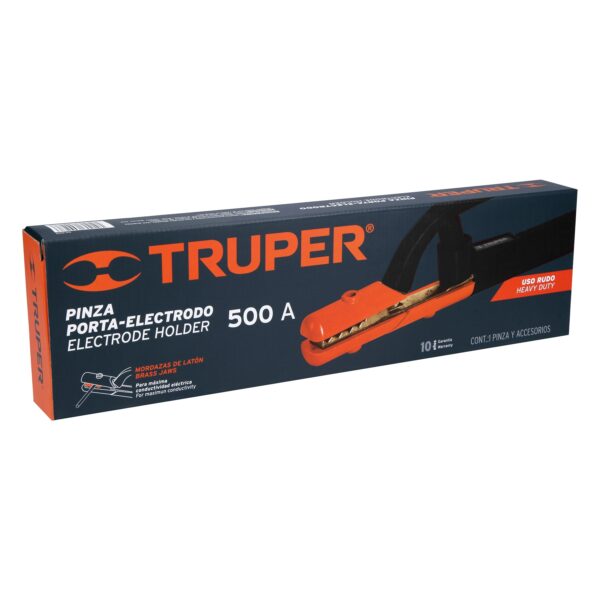 TENAZA PORTA ELECTRODO 500A, 315MM, 4/0 AWG, 14233 - TRUPER - Imagen 4
