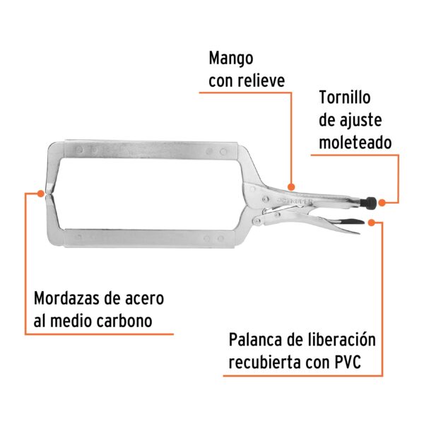 ALICATE DE PRESION 18" TIPO C FIJO 17418 - TRUPER - Imagen 3