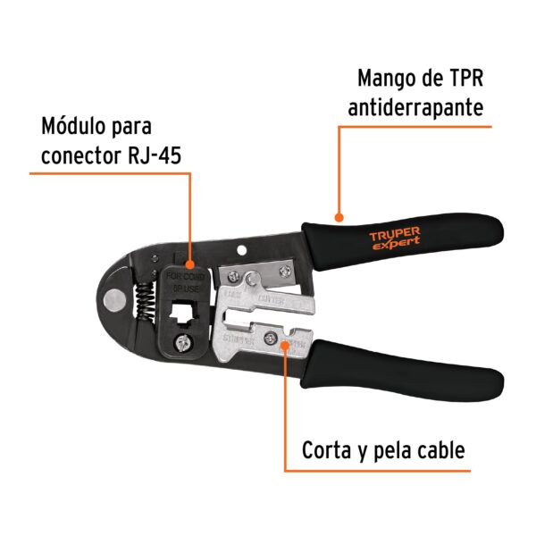 PINZA PONCHADORA 8" RJ45 18342 - TRUPER - Imagen 3
