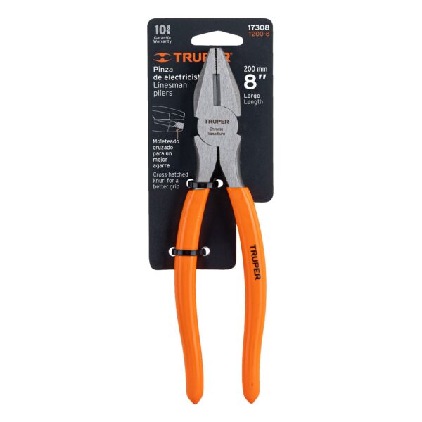 ALICATE UNIVERSAL 8" MANGO PVC 17308 - TRUPER - Imagen 4
