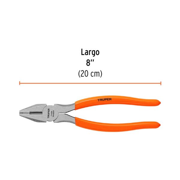 ALICATE UNIVERSAL 8" MANGO PVC 17308 - TRUPER - Imagen 2