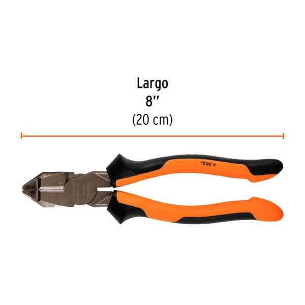 ALICATE UNIVERSAL 8" AISLADO 1000V COMFORTGRIP 12350 - TRUPER - Imagen 3