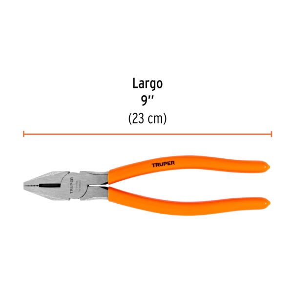 ALICATE UNIVERSAL 9" MANGO PVC 100579 - TRUPER - Imagen 2