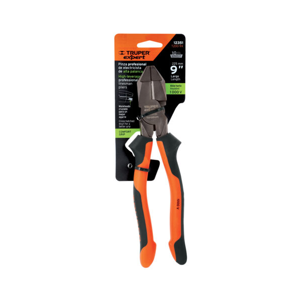 ALICATE UNIVERSAL 9" AISLADO 1000V COMFORTGRIP 12351 - TRUPER - Imagen 4