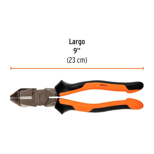 ALICATE UNIVERSAL 9" AISLADO 1000V COMFORTGRIP 12351 - TRUPER - Imagen 3