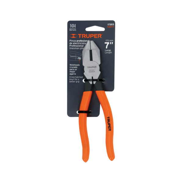ALICATE UNIVERSAL 7" MANGO PVC 17303 - TRUPER - Imagen 4