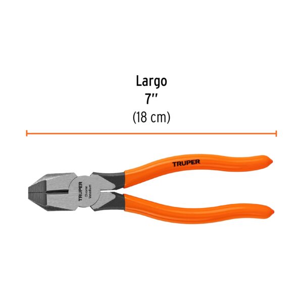 ALICATE UNIVERSAL 7" MANGO PVC 17303 - TRUPER - Imagen 3